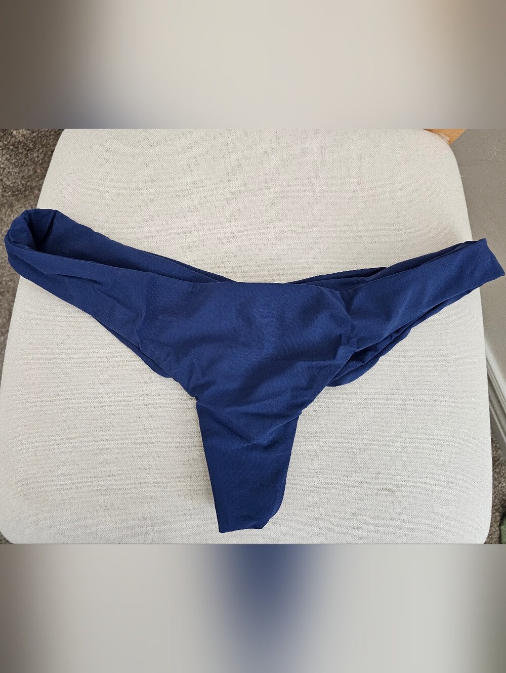 Boys + Arrows Kiki Ruched Navy Bikini Bottom